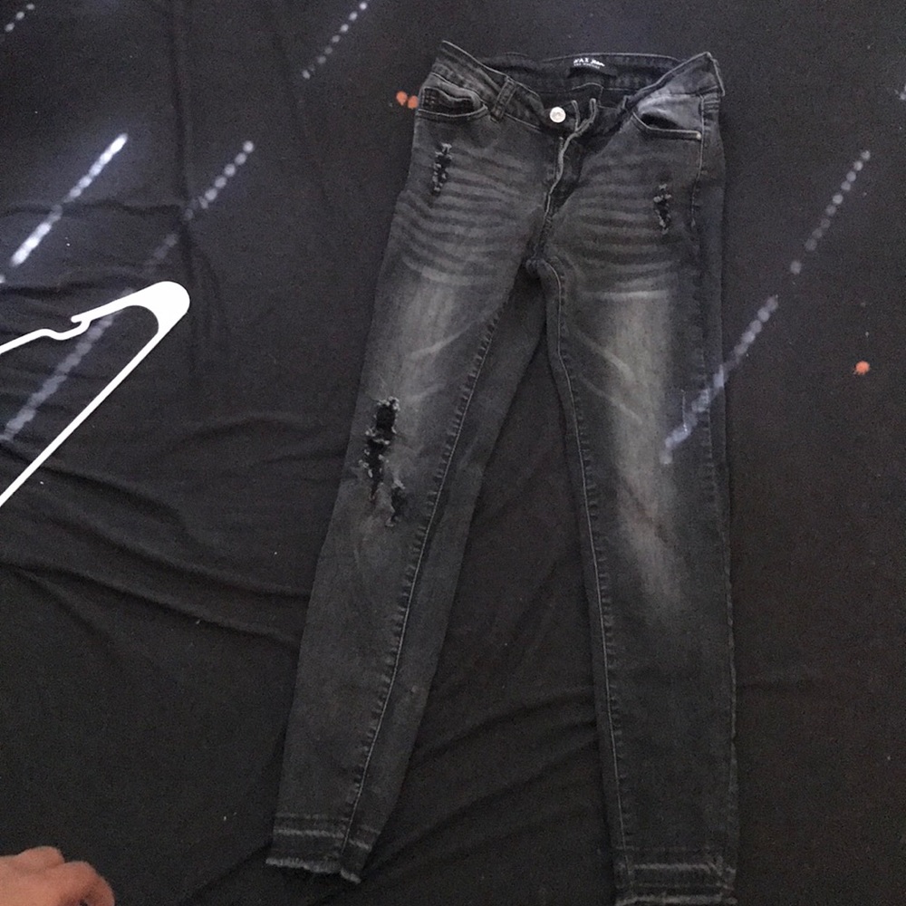 High waisted jeans